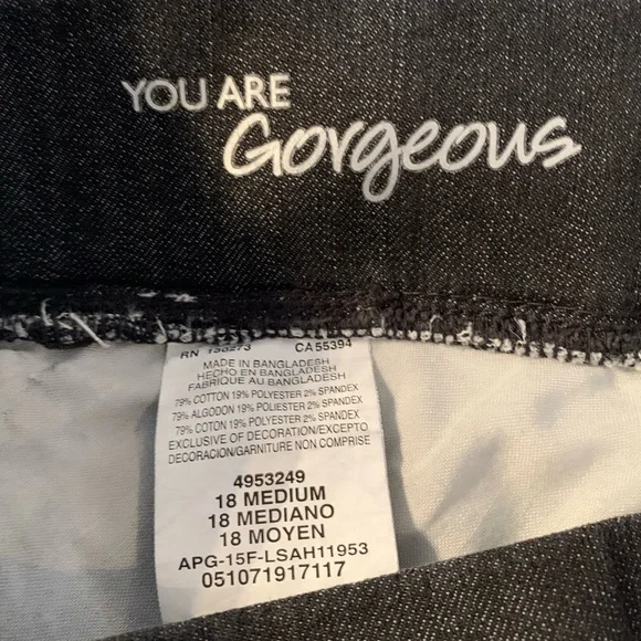 Lee Natural Fit Black Jeans Size 18 - Picture 6 of 7